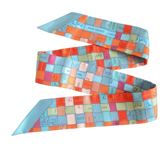 Hermes Twilly Twill silk bag scarf - Picture 4 of 9